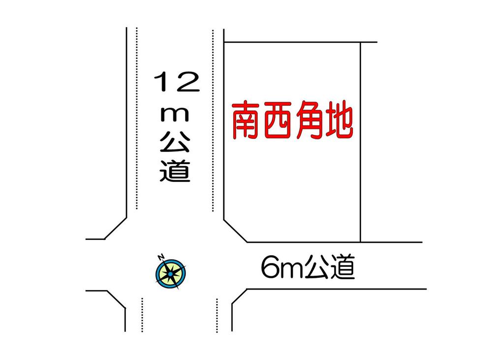 Compartment figure. 22,800,000 yen, 4LDK, Land area 120.01 sq m , It is a building area of ​​104.49 sq m southwest corner lot. 
