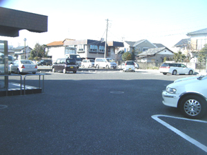 Parking lot. On-site parking