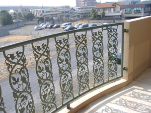 Balcony. Since the balcony is wide and Jose futon full.
