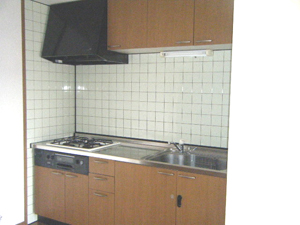 Kitchen. System kitchen is attached to the LDK