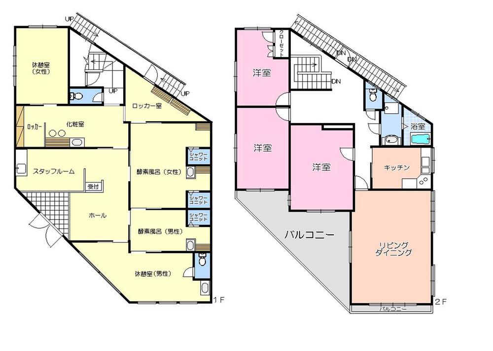 Floor plan. 33 million yen, 3LDK, Land area 405.25 sq m , Building area 258.68 sq m currently Beauty salon business in