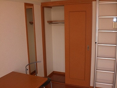 Living and room. Equipping of the desk can be stored folded