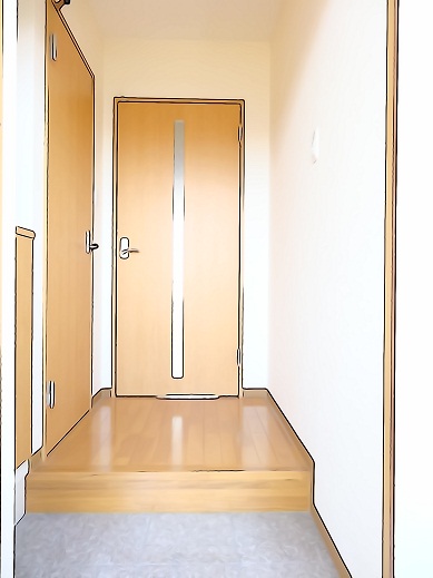 Entrance. The view from the front door