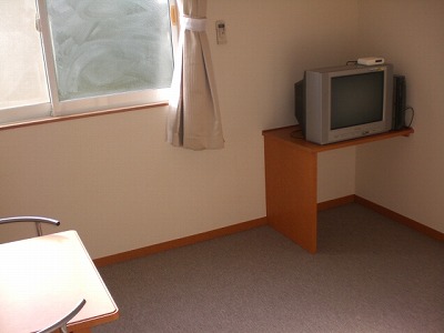 Living and room. Equipping of the desk can be stored folded
