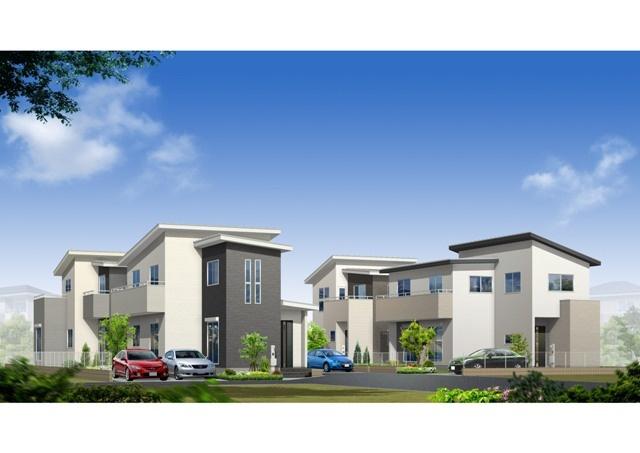 Local appearance photo. Because it has to distribution building that was considered the day of the image Perth "Zentominami facing design" all building, It is also a good day of LDK south-facing. It has become a floor plan with an emphasis on housing to spend pleasant everyday life. 