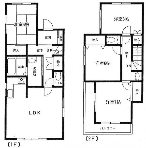Floor plan. 17.8 million yen, 4LDK, Land area 147.99 sq m , Building area 97.71 sq m