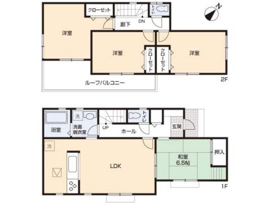 Floor plan. 24,800,000 yen, 4LDK, Land area 155.76 sq m , Building area 99.78 sq m floor plan