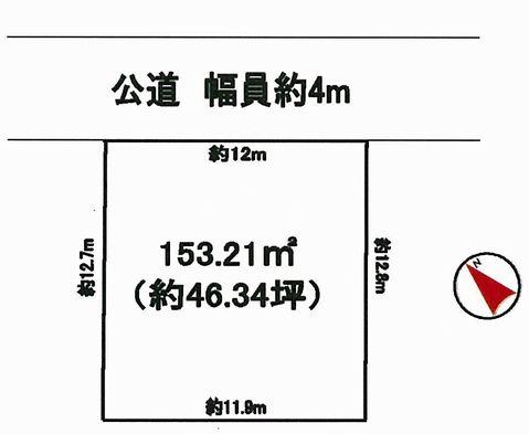 Compartment figure. Land price 11 million yen, Land area 153.21 sq m