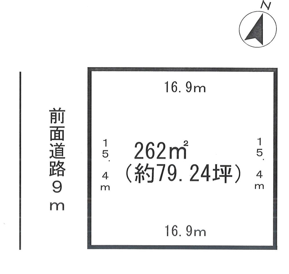 Compartment figure. Land price 13 million yen, Land area 262 sq m
