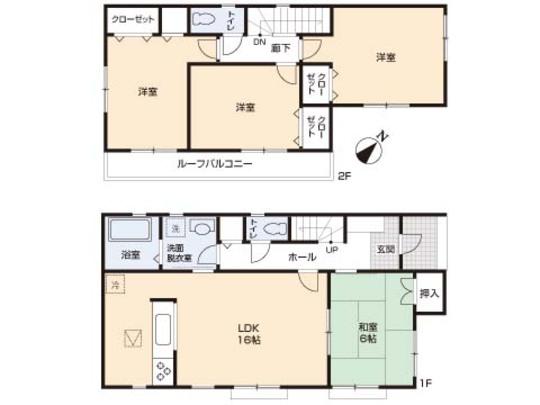 Floor plan. 24,800,000 yen, 4LDK, Land area 155.75 sq m , Building area 99.77 sq m floor plan