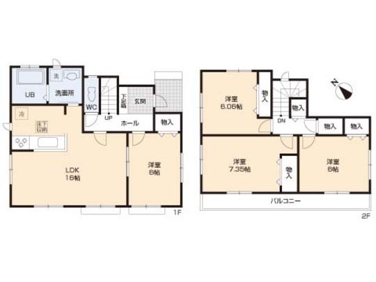 Floor plan. 19,800,000 yen, 4LDK, Land area 140.25 sq m , Building area 96.47 sq m floor plan