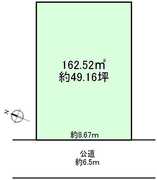 Compartment figure. Land price 28 million yen, Land area 162.52 sq m