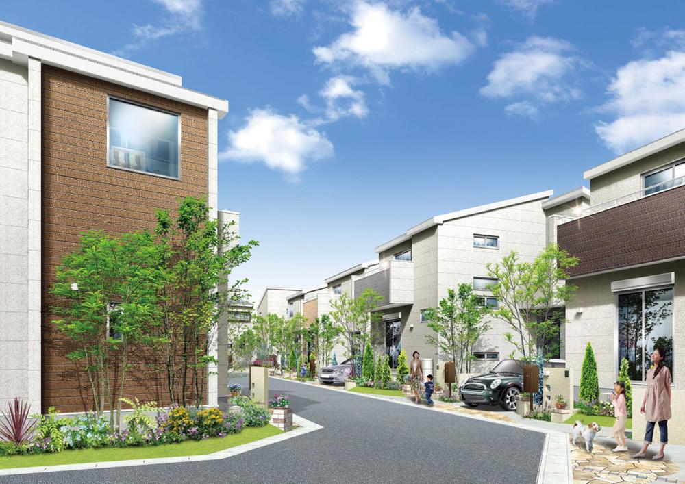 Planting of four seasons to decorate the streets of 20 House. 