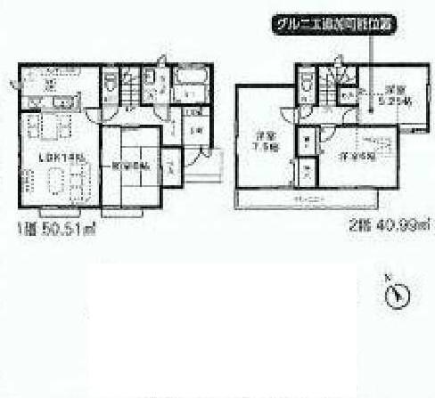 Floor plan. 28.8 million yen, 4LDK, Land area 129.21 sq m , Building area 91.5 sq m