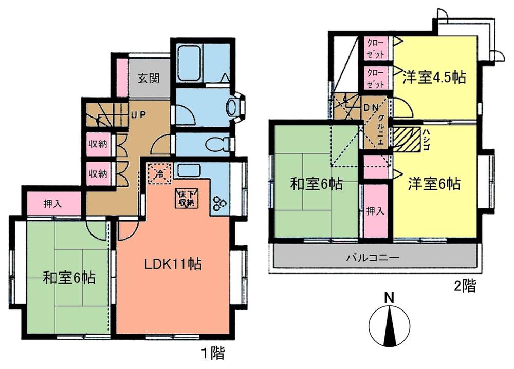 Floor plan. 14.8 million yen, 4LDK, Land area 113.31 sq m , Building area 82.81 sq m