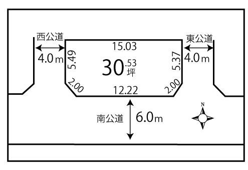 Compartment figure. Land price 17,160,000 yen, Land area 100.94 sq m