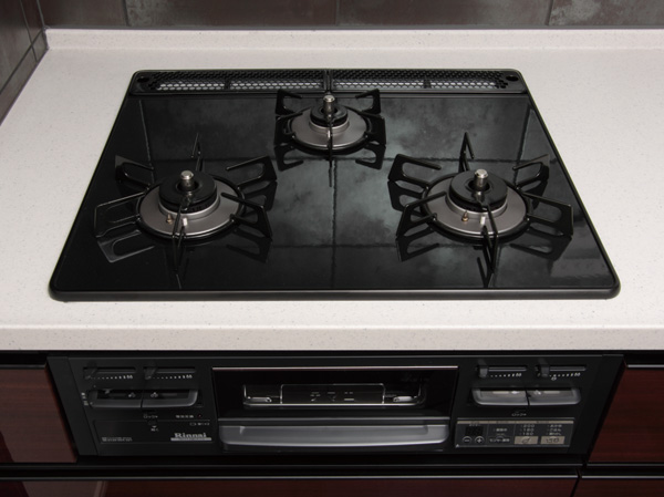 Kitchen.  [Glass top stove] Difficult dirty luck, Care is easy to specification.