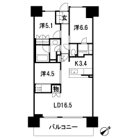 Floor: 3LDK + WIC, the occupied area: 78.01 sq m, Price: 34,900,000 yen, now on sale