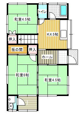 Floor plan. 9.8 million yen, 4K, Land area 100.04 sq m , Building area 67.06 sq m 1 floor plan view