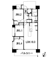 Floor: 3LDK + WIC + SIC, the occupied area: 74.86 sq m