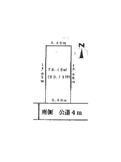 Compartment figure. Land price 5.3 million yen, Land area 76.42 sq m compartment view