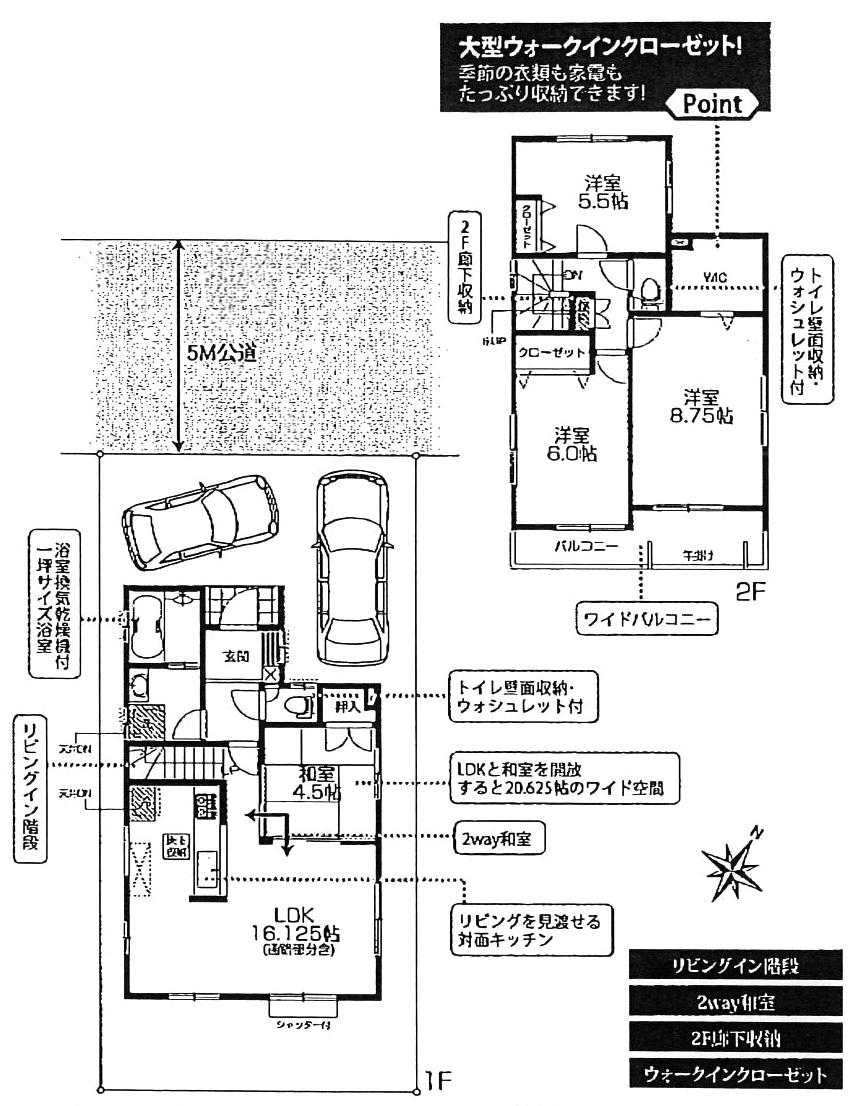 Floor plan. 30,200,000 yen, 4LDK, Land area 112.64 sq m , Building area 96.88 sq m