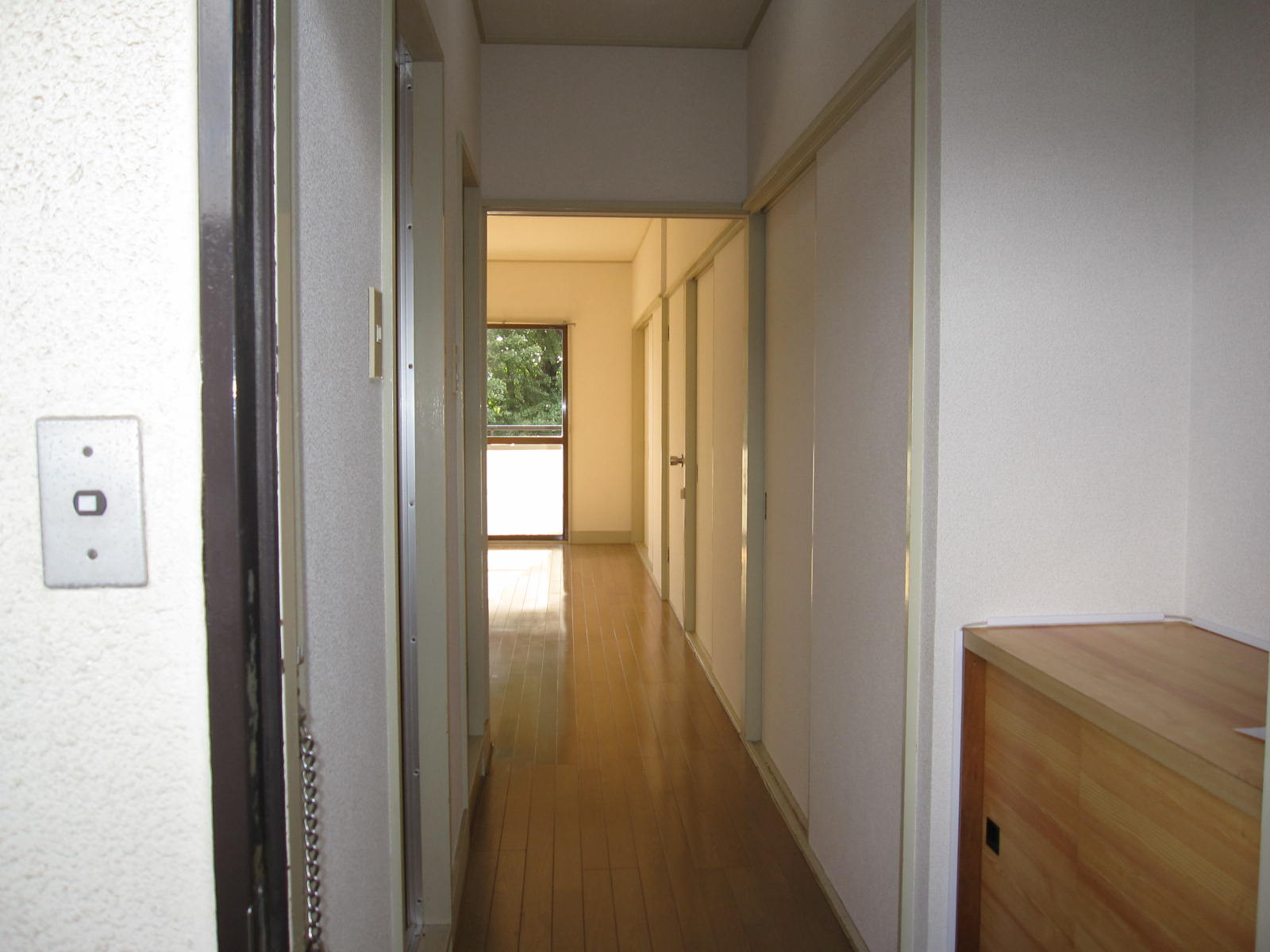 Entrance. Ventilation is also good, There is a large cupboard