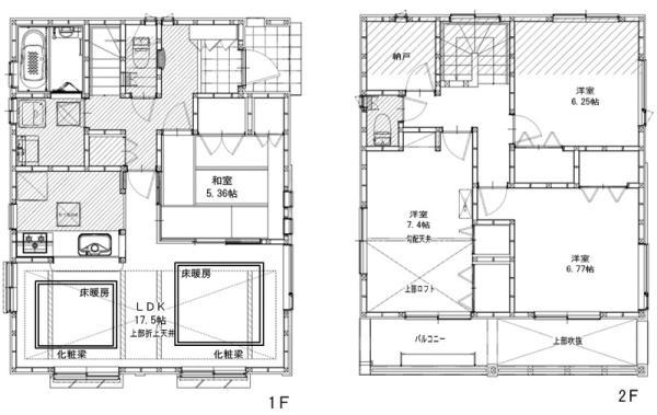 Floor plan. 43,800,000 yen, 4LDK, Land area 106 sq m , Building area 106.61 sq m