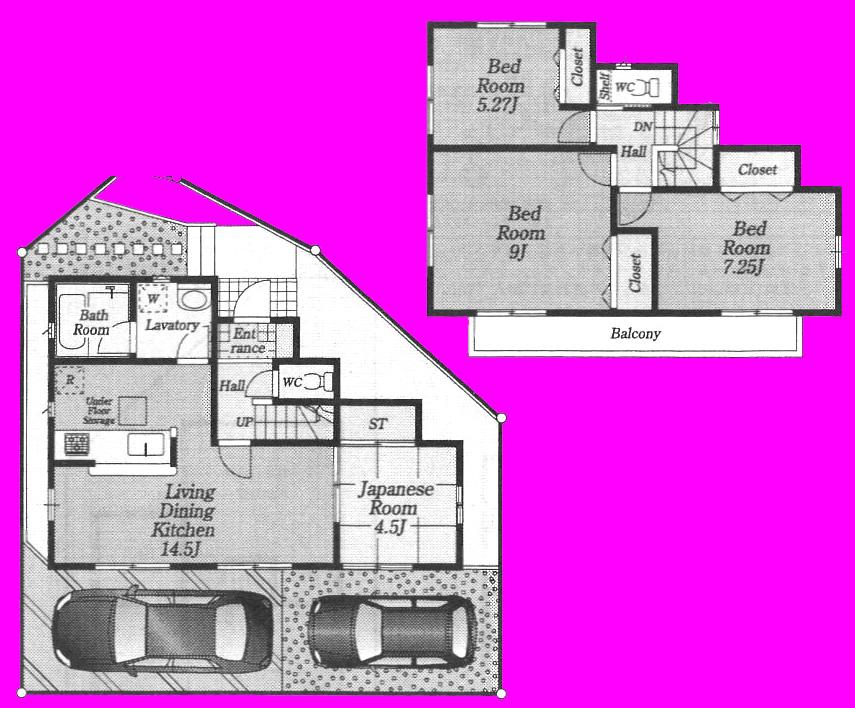 Floor plan. (1), Price 28.8 million yen, 4LDK, Land area 100.1 sq m , Building area 90.72 sq m