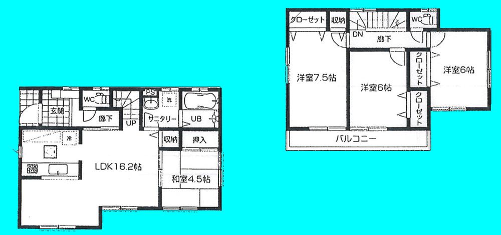 Floor plan. (18), Price 34,800,000 yen, 4LDK, Land area 100.09 sq m , Building area 96.47 sq m