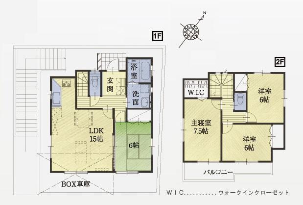 Floor plan. (8 Building), Price 25,400,000 yen, 4LDK, Land area 115.65 sq m , Building area 96.88 sq m