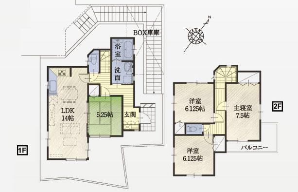 Floor plan. (11 Building), Price 25,400,000 yen, 4LDK, Land area 124.93 sq m , Building area 95.08 sq m