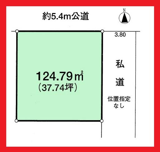 Compartment figure. Land price 29 million yen, Land area 124.79 sq m