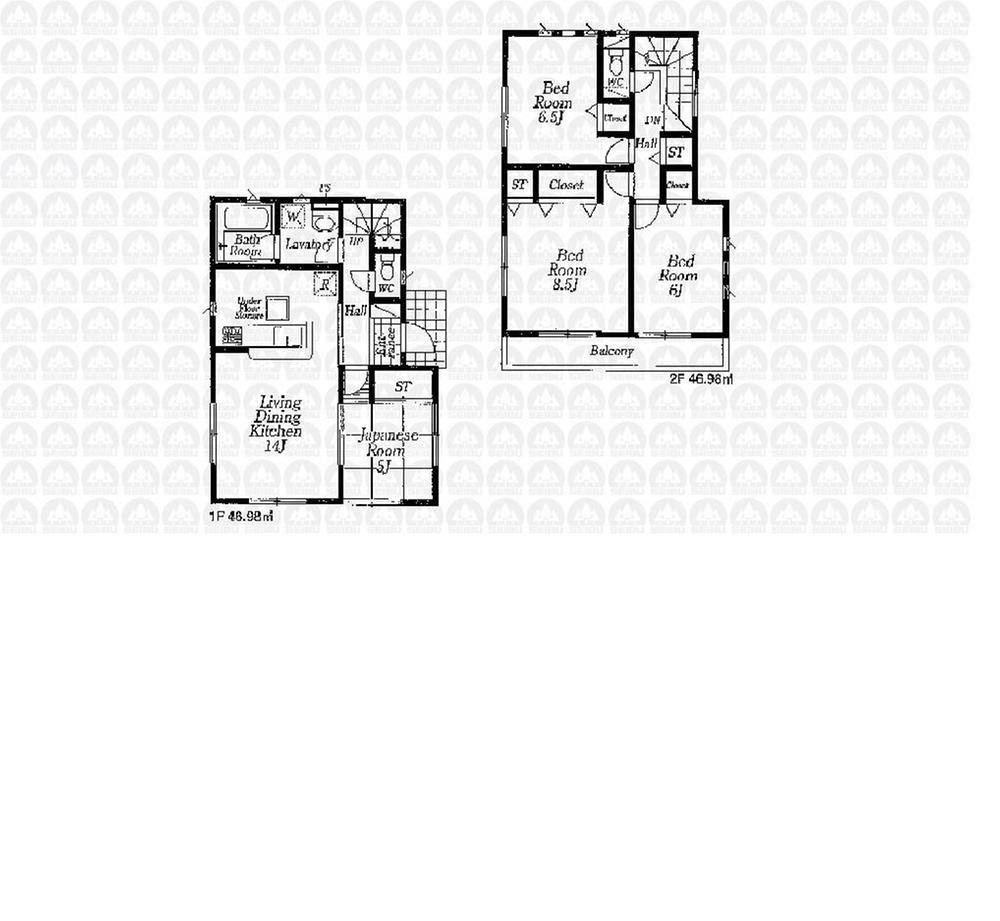 Floor plan. 26,800,000 yen, 4LDK, Land area 133.61 sq m , Building area 93.96 sq m floor plan
