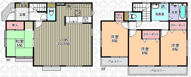 Other building plan example. Building plan example (No. 1 place) building price 10.5 million yen, Building area 99.36 sq m