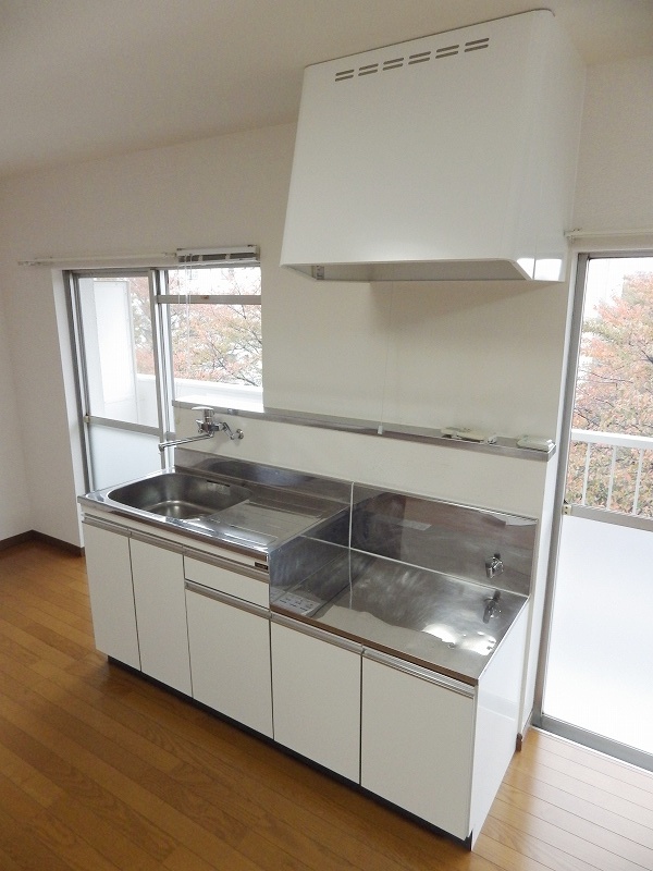 Kitchen. Two-burner gas stove installation Allowed ☆ 