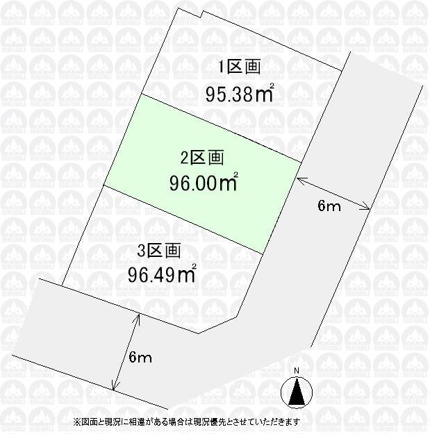 Compartment figure. Land price 29,780,000 yen, Land area 96 sq m