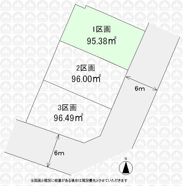 Compartment figure. Land price 29,780,000 yen, Land area 95.38 sq m