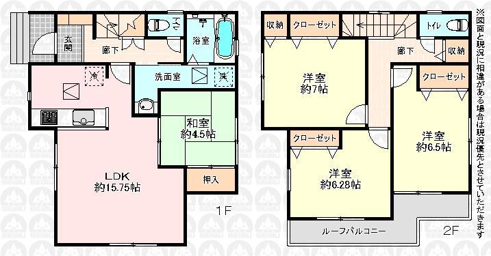 Floor plan. 25,800,000 yen, 4LDK, Land area 100.06 sq m , Building area 98.53 sq m floor plan