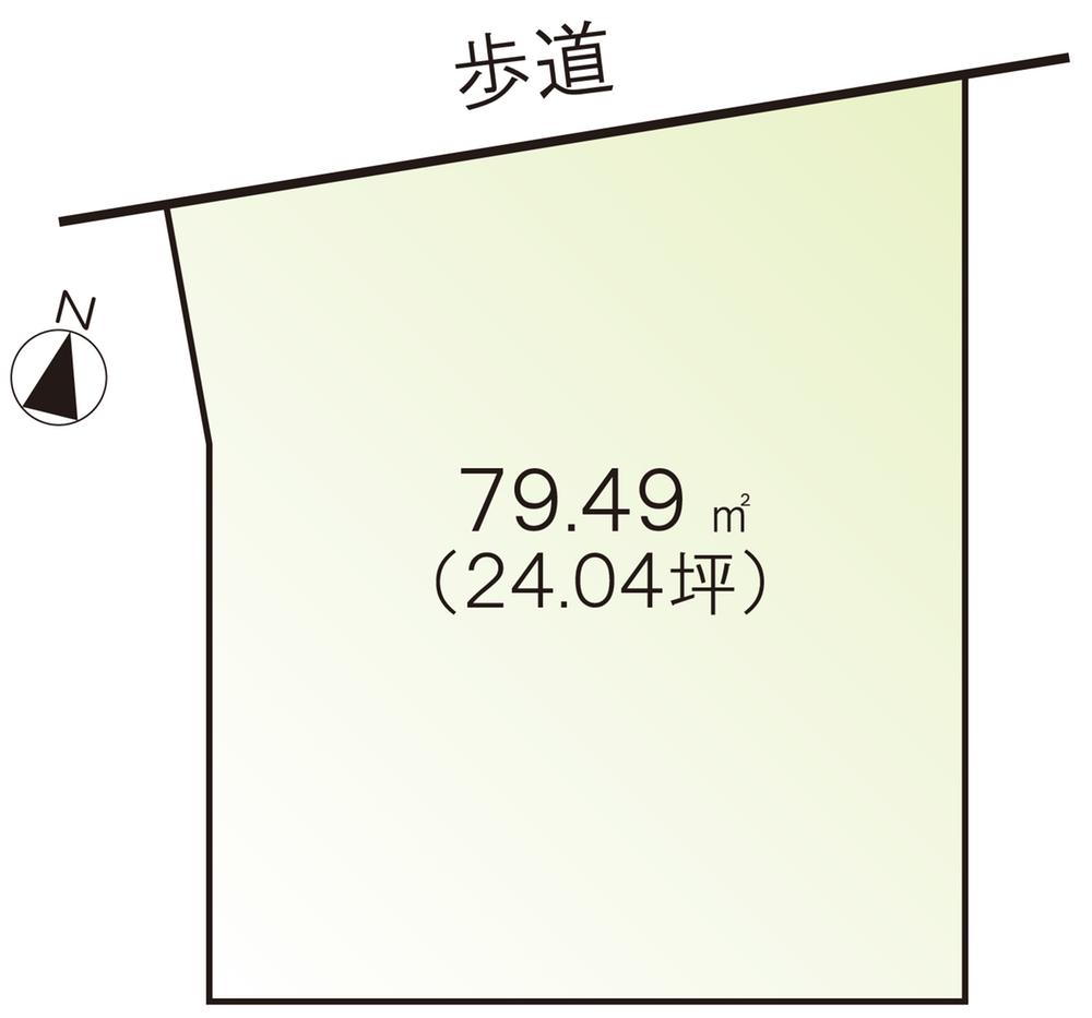 Compartment figure. Land price 7.8 million yen, Land area 79.49 sq m