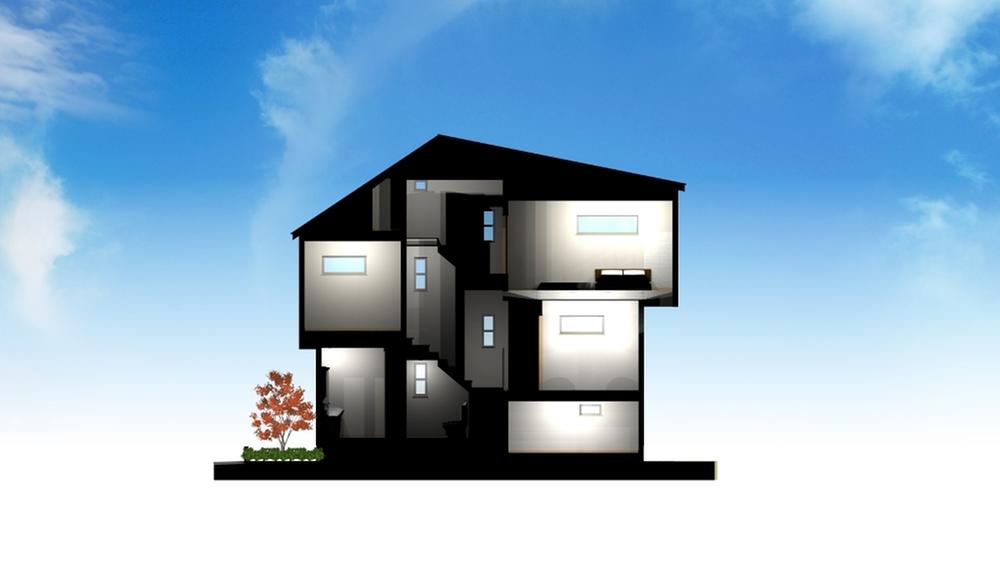 Rendering (appearance). (4 Building) Rendering ☆ Sectional view ☆ 