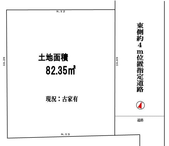 Compartment figure. Land price 13.8 million yen, Land area 82.35 sq m
