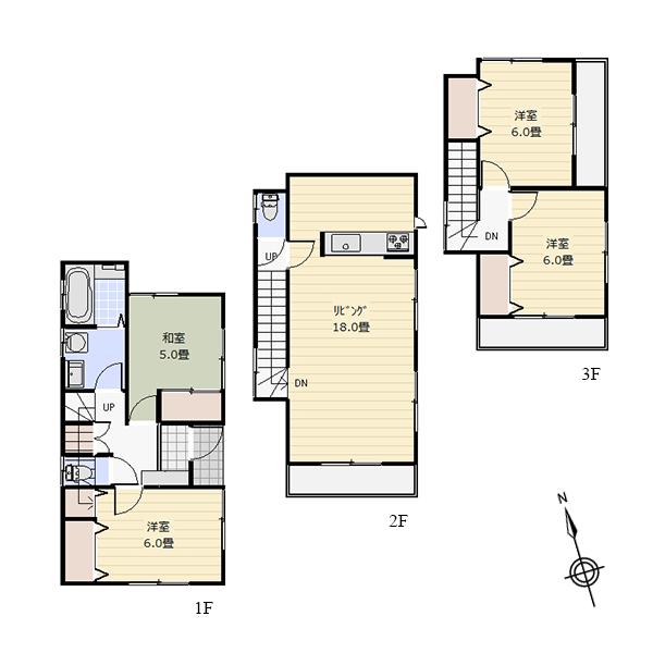 Floor plan. 27,800,000 yen, 4LDK, Land area 121.75 sq m , Building area 100.19 sq m