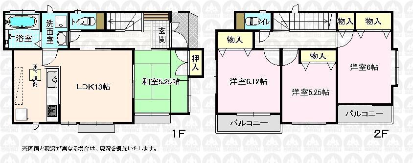 Floor plan. (C Building), Price 28.5 million yen, 4LDK, Land area 102.09 sq m , Building area 88.5 sq m