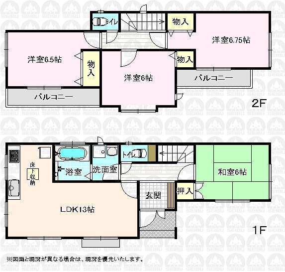 Floor plan. (G Building), Price 28,300,000 yen, 4LDK, Land area 106.76 sq m , Building area 89.01 sq m