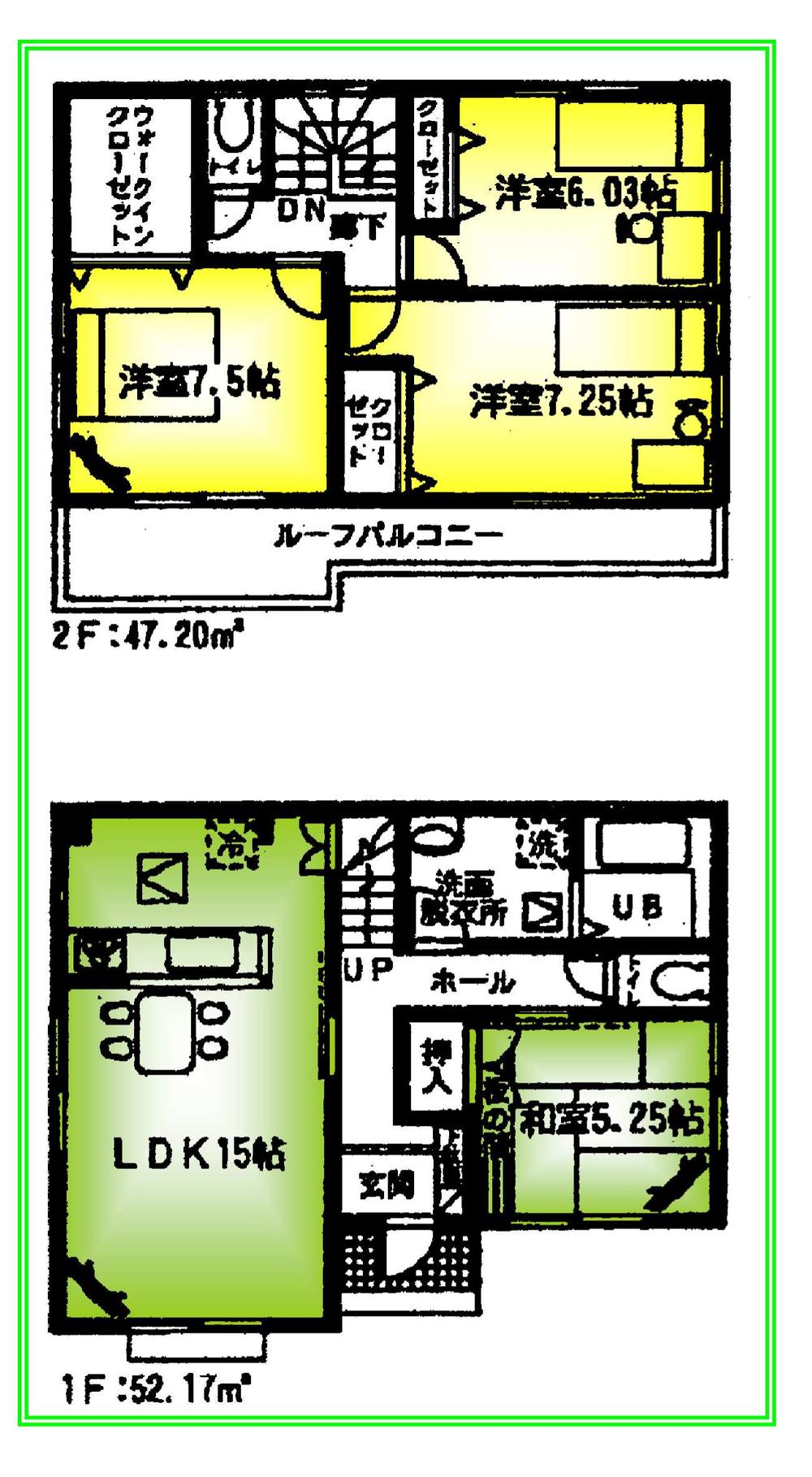 Floor plan. (40 Building), Price 28,300,000 yen, 4LDK, Land area 102.45 sq m , Building area 99.37 sq m