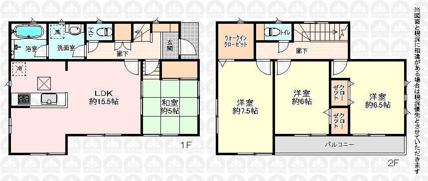 Floor plan. (15 Building), Price 25,800,000 yen, 4LDK, Land area 104.06 sq m , Building area 95.17 sq m