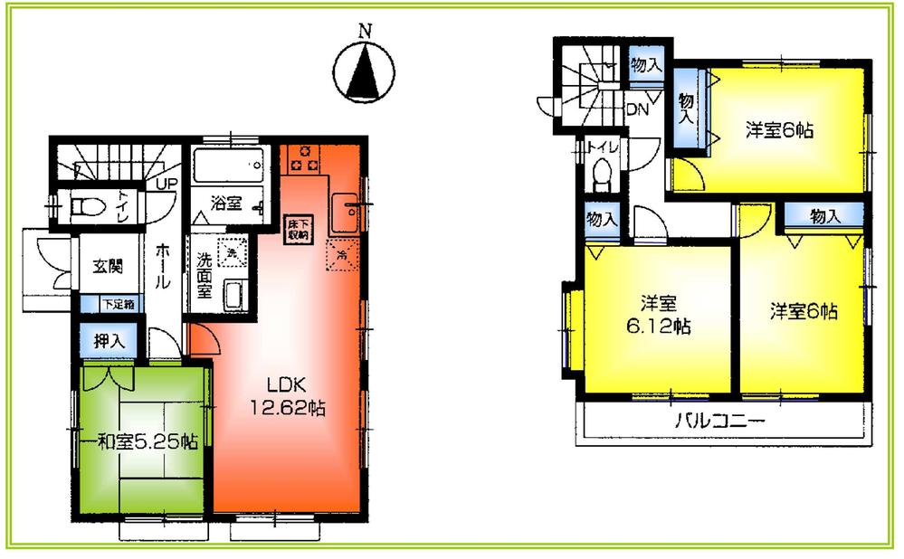 Floor plan. (T Building), Price 26,300,000 yen, 4LDK, Land area 113.49 sq m , Building area 88.6 sq m