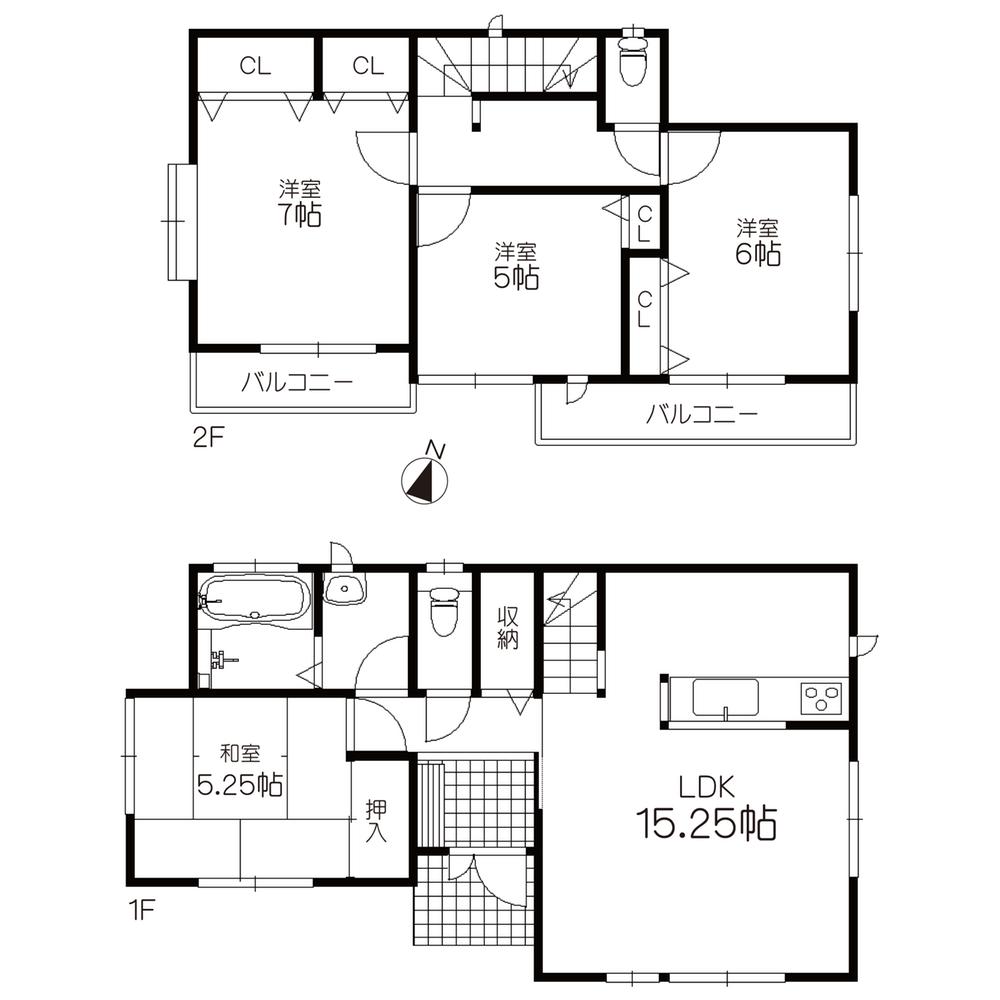 Floor plan. (G Building), Price 28.8 million yen, 4LDK, Land area 103.09 sq m , Building area 96.05 sq m