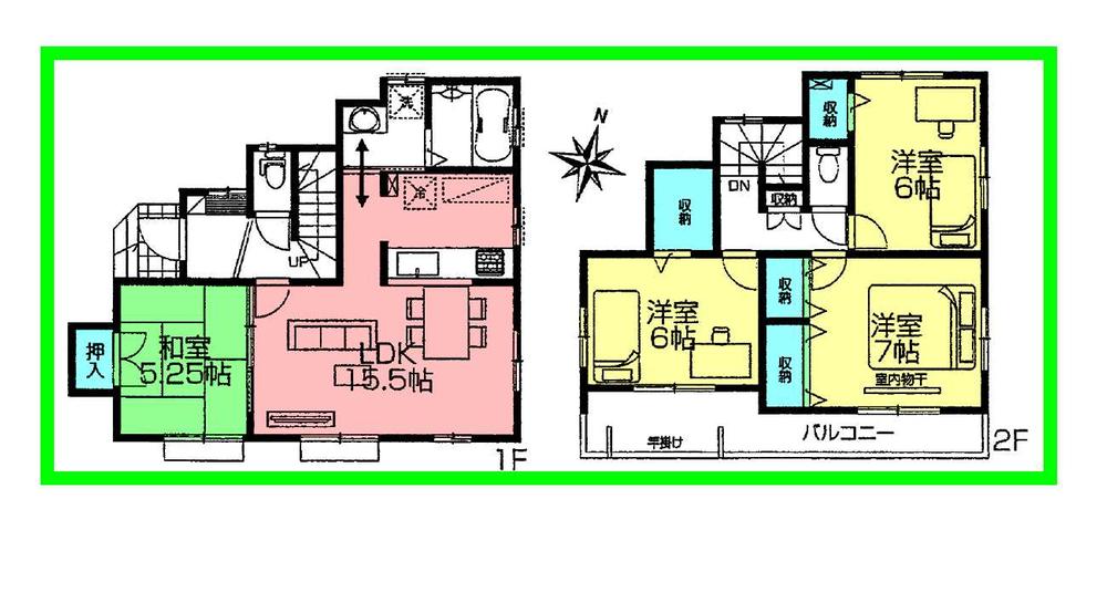 Floor plan. (1 Building), Price 30,900,000 yen, 4LDK, Land area 100.66 sq m , Building area 94.4 sq m